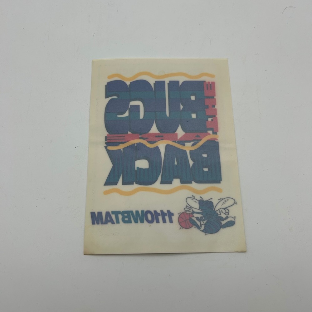 Vintage Bojangles The Bug's Back Charlotte‎ HornetsSticker Coupon 1994